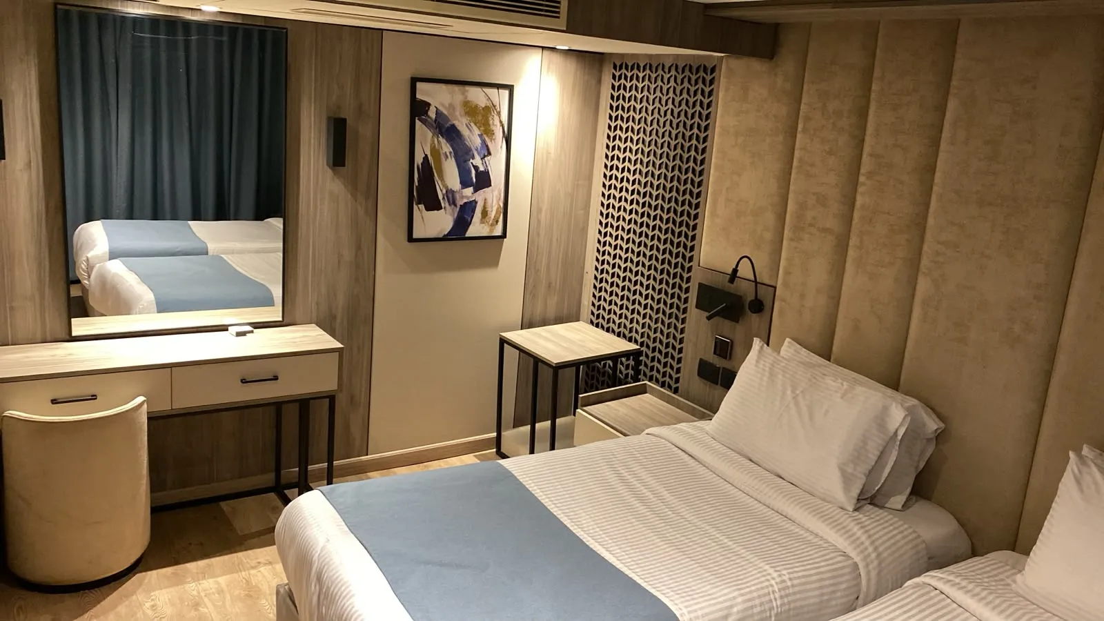 Cabin aboard the Royal Liberty Nile cruise